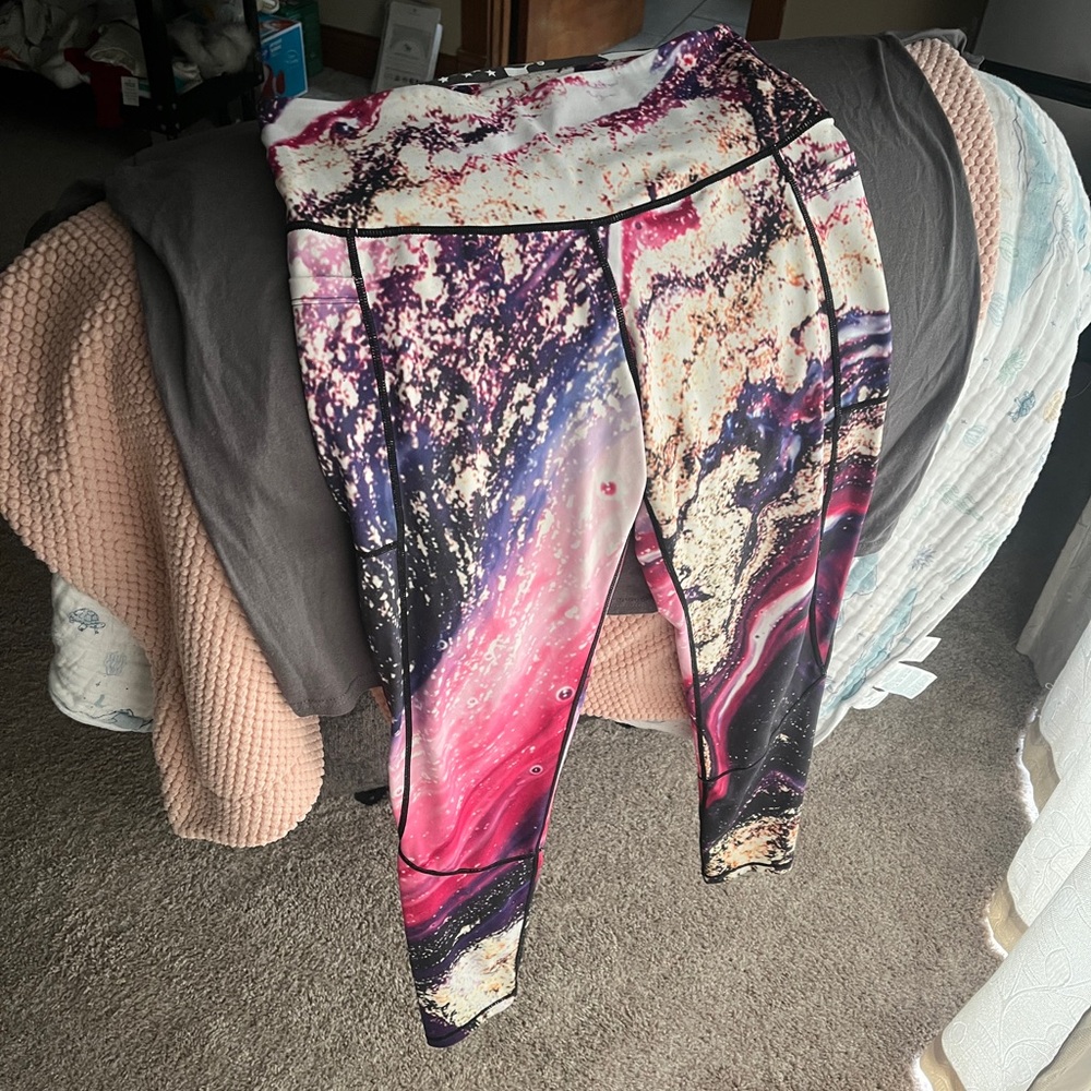 Feed Me Fight Me Galaxy Leggings